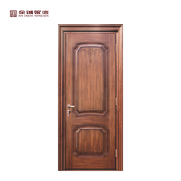 Porte de chambre à coucher française peinte, fabrication directe d'usine, porte intérieure en bois massif moderne classique personnalisée avec cadre pour chambre à coucher