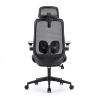 JOHOOFURNITURE Chaise de bureau et de gaming convertible pivotante à roulettes, avec dossier en maille respirante, fonction massage et assise large de 500 lb, pliable, Cadeira Gamer