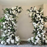 Arco de Flores Artificiales Personalizado Z04, Decoración para Fondo de Boda, Fácil Montaje