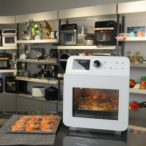 Friggitrice elettrica con rivestimento in acciaio inox a vapore caldo forno No olio digitale Freidora De Aire per uso domestico cucina - Product Image 1