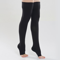 Bas de contention médicaux à compression 23-32 mmHg, antidérapants, en Spandex/Nylon, à bout ouvert, pour femmes et hommes, pour varices, les plus vendus