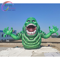 Monstre vert gonflable géant pour la publicité