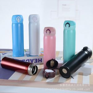 ขวดเก็บความร้อนสุญญากาศสีพื้น 500 มล. ราคาดี เหมาะสำหรับตลาดอินโดนีเซียและมาเลเซีย - Product Image 2