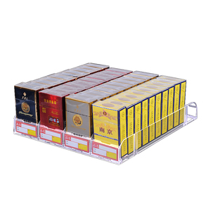 Présentoir <span class=keywords><strong>automatique</strong></span> de supermarché pour bouteilles Porte-cigarettes Poussoir diviseurs en plastique Organisateur de tabac - Product Image 2