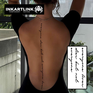 INKARTLINK - Pegatinas de <span class=keywords><strong>Tatuajes</strong></span> Temporales para el Cuerpo, Diseño Vertical, Resistentes al Agua, Ecológicas, Duran 15 Días, Venta al por Mayor - Product Image 2