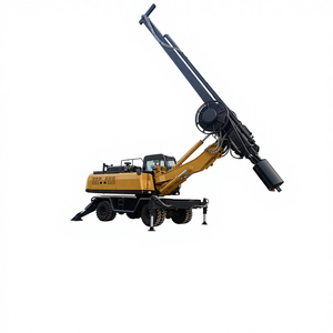 เครื่องเจาะฐานรากแบบมีล้อ DL-360 5-20 เมตร-เครื่องตอกเสาเข็มรถไฟพลังงานแสงอาทิตย์ ระบบไฮดรอลิกเต็มรูปแบบ เกียร์ PLC แกนหลัก รับประกัน 1 ปี - Product Image 6