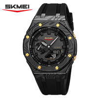 SKMEI 2471 hommes nouvelle mode analogique-numérique montre de sport 50M étanche poignet Reloj avec alarme résine Silicone bande en gros