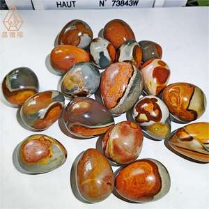 Huevos de <span class=keywords><strong>Jaspe</strong></span> Policromado Natural al por Mayor, Piedras Curativas de Cristal, Huevo Yoni para Decoración del Hogar - Product Image 3