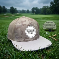 Gorra de Béisbol Personalizada de 5 Paneles, de Goma y PVC, con Logotipo, Impermeable, Absorbente de Humedad, de Secado Rápido, con Perforaciones Cortadas a Láser, Protección Solar, para Golf