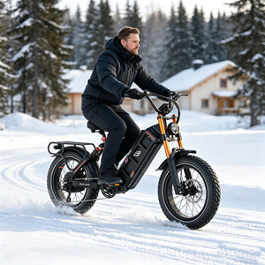 Bicicleta Eléctrica de Montaña eAhora Juliet Pro Max con Suspensión Completa, Llantas Gruesas de 20 Pulgadas, Carga Máxima de 330 LBS, Largo Alcance - Product Image 5