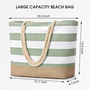 Unique Design Stylish <b>Canvas</b> Beach <b>Bag</b> <b>Large</b> Capacity Tote <b>Bag</b> for Women Beach Swimming and Picnic Use Available for Sale - Product Image 2