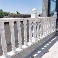 Usine Directement Ventes Haute Qualité Extérieur GRC Balcon Main Courante Fleur Béton Ciment Rampes Garde Colonne