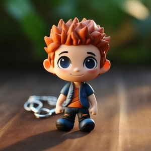 Llavero de resina de anime, figura de dibujos animados personalizada, modelo coleccionable para niños y regalos - Product Image 4