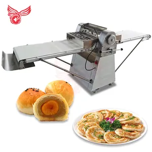 Mesin Laminator Tekan Pastry Fondant Roller, Pasta Sheeter Adonan Atas Meja Stainless Steel Penuh Grosir