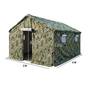 Tenda da Campeggio Personalizzata per 10 Persone, Doppio Strato, Pali in Metallo, Grande Rifugio d'Emergenza per Spiaggia, Impermeabile, per Esterni - Product Image 2