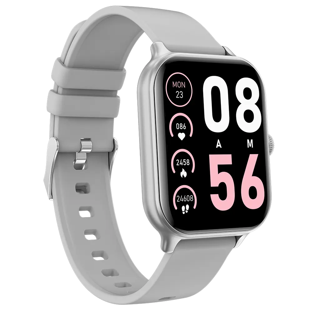 Custom Smart Watch Logo Sport Health Ip68 Waterdichte Hartslagmeter Draagbaar Apparaat Amoled Scherm Bt Call Smart Watch