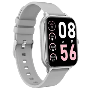 Jam tangan pintar kustom logo jam tangan pintar kesehatan olahraga tahan air ip68 Monitor denyut jantung perangkat dapat dipakai layar AMOLED panggilan BT jam tangan pintar