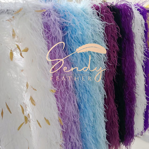 ふわふわ厚手ダチョウフェザーボアスカーフBoa De Plumasパーティーデコレーション衣服アクセサリーウェディングドレスステージパフォーマンス装飾 - Product Image 3