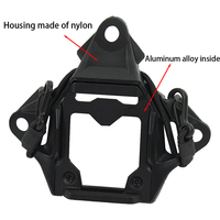 Adaptateur de support de casque tactique Tri-Claw Warfalcon, crochet, corde, compatible NVG, accessoires de chasse, unisexe, nylon + aluminium