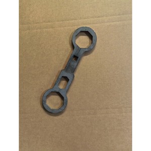 Llave de doble extremo para amortiguadores, herramienta de ajuste delantera y trasera métrica de acero 45 para mantenimiento de motocicletas - Product Image 1