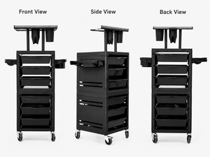 Professional 4 Wheel Salon <b>Trolley</b> Rolling <b>Tool</b> Cart Storage Organizer for Hair Salon Beauty Salon Barber Shop - Product Image 3
