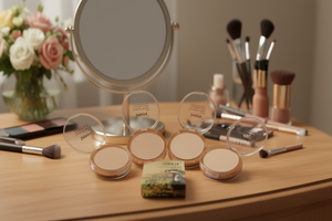 Poudre compacte minérale translucide à fini mat Naturia, pour tous types de peaux - Product Image 2
