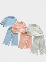Printemps automne filles Style militaire vague bas balançoire à manches longues dentelle survêtement pour bébé Animal dessin animé lettres décontracté