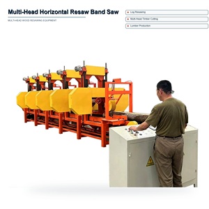 Scie à ruban horizontale à têtes multiples pour le traitement du bois industriel - Product Image 1