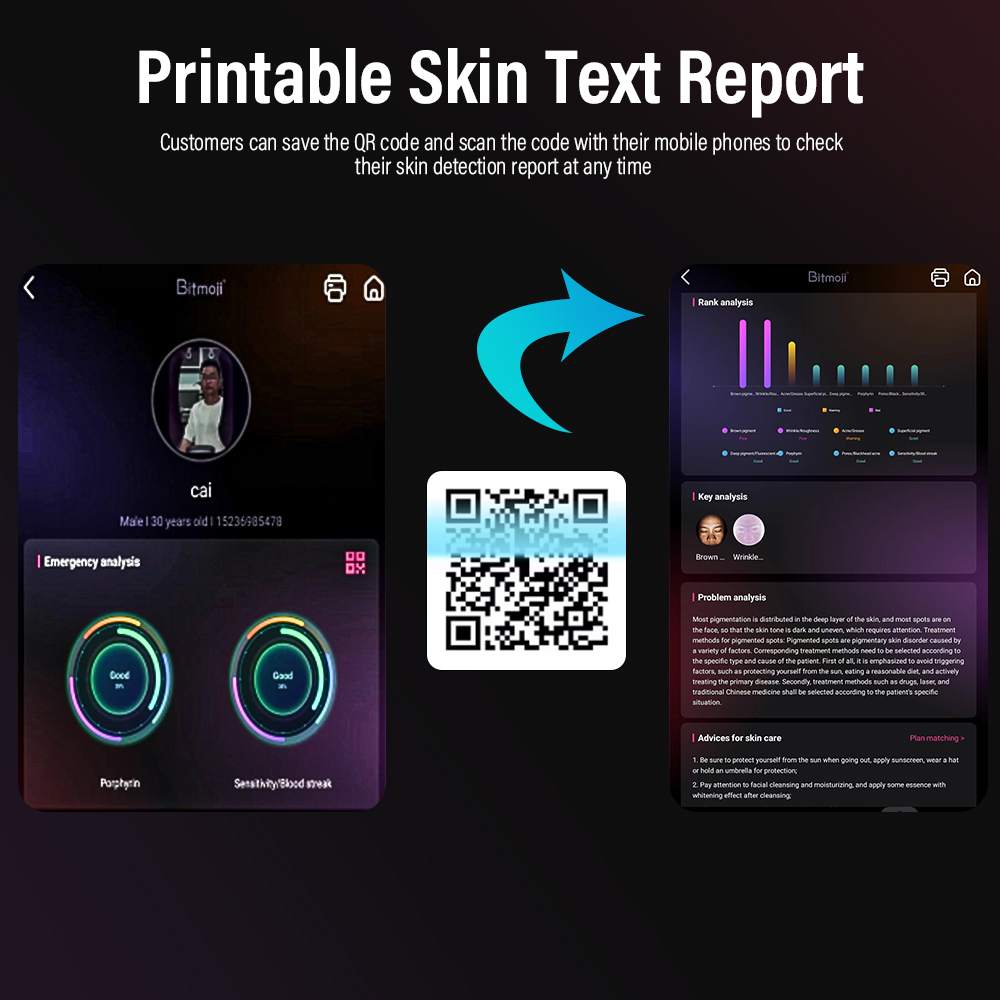 bitmoji skin analyzer machine 2