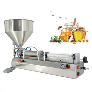 Ручная машина для наполнения пасты полу автомат розлива 10-5000 мл оливковое масло пресс-машина одинарная ножка разливочная машина
