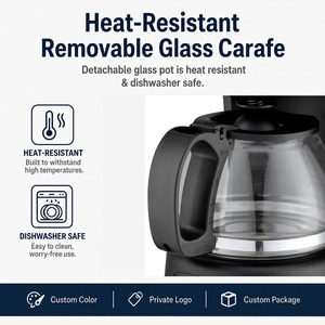 <span class=keywords><strong>Cafetera</strong></span> de <span class=keywords><strong>goteo</strong></span> eléctrica portátil, máquina de café con <span class=keywords><strong>filtro</strong></span> <span class=keywords><strong>permanente</strong></span>, 6 tazas, 650W - Product Image 4