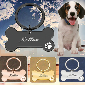 <b>Custom</b> Stainless Steel Pet <b>Tag</b> Plated Metal <b>Dog</b> And Cat ID <b>Tag</b> Durable Engraved Pet Identification <b>Tag</b> - Product Image 2