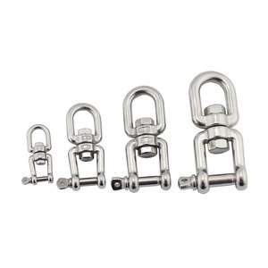 RICHWITS Stainless Steel Swivel Shackle 10 Mm Bar Diameter With Screw <b>Collar</b> <b>Pin</b> For Rope Connection - Product Image 3