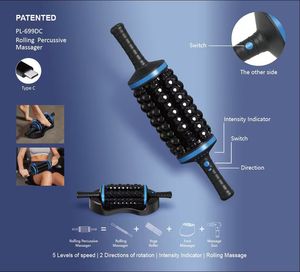 N Tragbare wiederauf ladbare Rolling Massager Stick Vibration <span class=keywords><strong>Handheld</strong></span> Body Roller für Muskel entspannung zu Hause und im Büro - Product Image 2