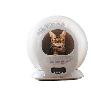 Bac à litière automatique intelligent pour chat, design carré, 65L, en plastique, sans poussière, contrôle des odeurs, nettoyage facile, système fermé pour chats - Product Image 5