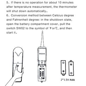 Thermomètre vétérinaire numérique <span class=keywords><strong>VET</strong></span> pour les soins de santé des animaux et des animaux de compagnie - Product Image 6