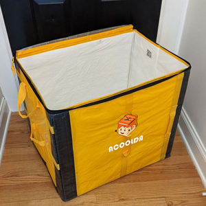 Пластиковая Большая складная сумка для курьерской доставки посылок для хранения пакетов с ручками - Product Image 2