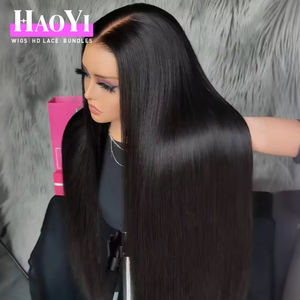 Perruque vietnamienne brute en cheveux humains, lisse, avec dentelle frontale, vente en gros de perruques en cheveux humains, perruques frontales en dentelle HD sans colle pour femmes noires - Product Image 1