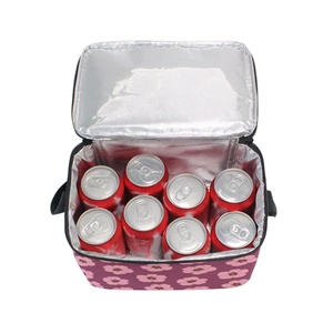 Bolsa Refrigerante Pequeña de Aluminio con Diseño Floral Aloha Personalizado en Rosa, para Bebidas, Ideal para Carrito de Golf - Product Image 6
