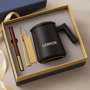 Coffee/Tea Mug <b>Gift</b> <b>Box</b> for Companies | Premium Pen Included, Gold logo Service, Wholesale Factory Pricing - Product Image 3