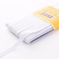 Cordon élastique plat en latex blanc 100% pour sacs, chaussures, textiles de maison, 9 mm