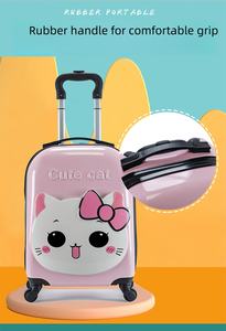 Valise à roulettes personnalisable 18 pouces à double tige et quatre roues, légère, avec motif <span class=keywords><strong>de</strong></span> dessin animé - Product Image 2