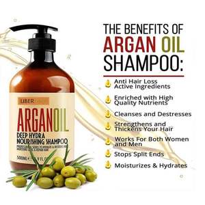 Organic Argan Oil <b>Shampoo</b> 2-in-1 Formula Anti-Dandruff Nourishing Deep Hydration Repair Smoothing <b>Moisturizing</b> Oil-Control for - Product Image 5