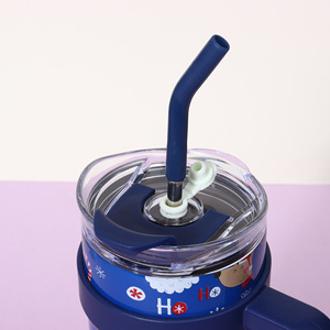 Christmas 40oz Stainless Steel Tumbler Double Wall Vacuum Insulated With Handle And Straw For Travel - Product Image 4