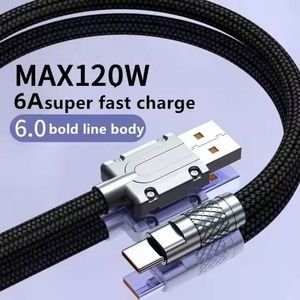 Nylon Braided Usb c <b>Cable</b> Type c Phone <b>Charging</b> <b>Cable</b> 120w 6A Fast <b>Charging</b> Data <b>Cable</b> - Product Image 3