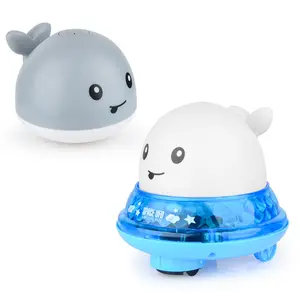 De gros baignoire bébé jouets gratuits-Amazon — jouets de bain lumineux à LED, baignoire de douche, piscine, Spray d'eau de baleine, meilleure vente 2021