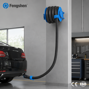 Enrouleur de <span class=keywords><strong>Tuyau</strong></span> d'Extraction Rétractable Automatique Certifié CE ISO pour Atelier Automobile et Garage – Garantie Un An – Personnalisable - Product Image 3