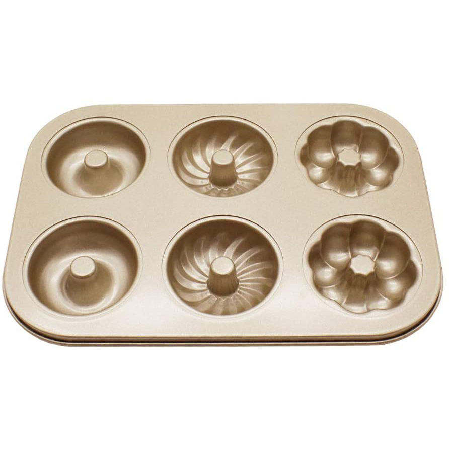 6 sets of three flower donuts