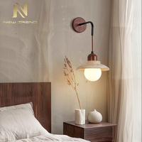 Applique Murale LED Créative Jaune en Pierre de Grotte, Style Nordique Moderne, pour Chambre à Coucher, Chevet, Gîte, Salon, Couloir