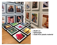 Cadres photo adhésifs sans clou, facilement déplaçables, 8x8, pour affichage mural – Nouveautés 2025